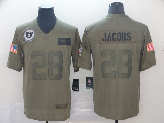 Men's Las Vegas Raiders Josh Jacobs #28 Brown Game Jersey