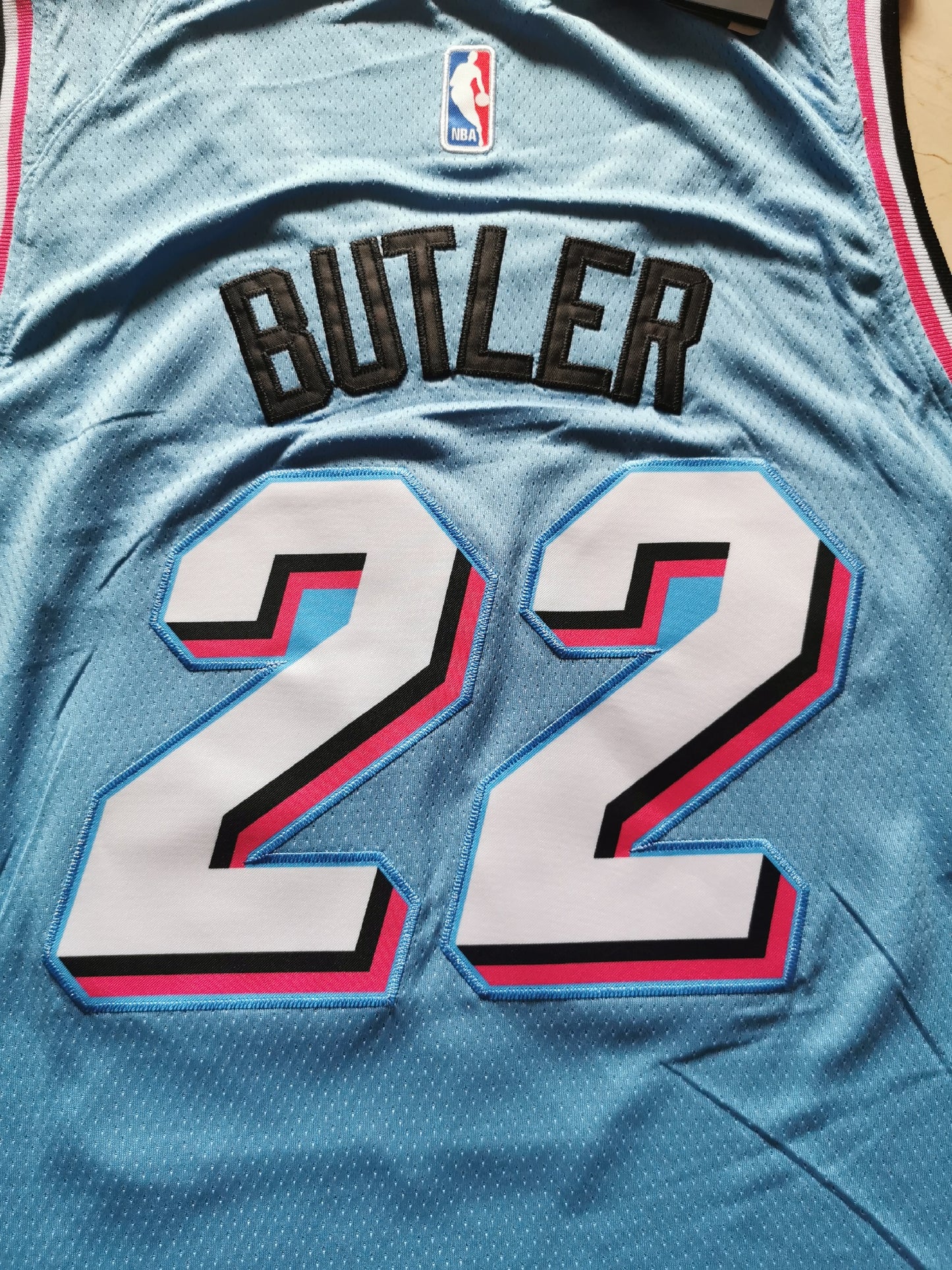 Men's Miami Heat Jimmy Butler #22 Blue Swingman Jersey