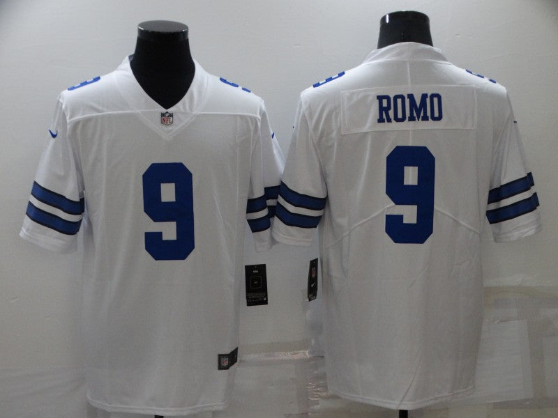 Men's Dallas Cowboys Tony Romo #9 White Game Jersey