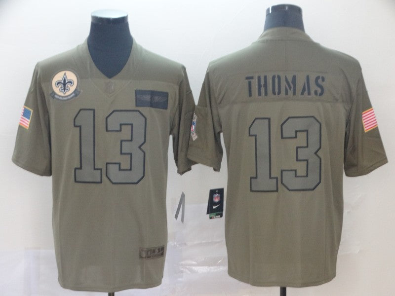 Men's New Orleans Saints Michael Thomas #13 Brown Game Jersey