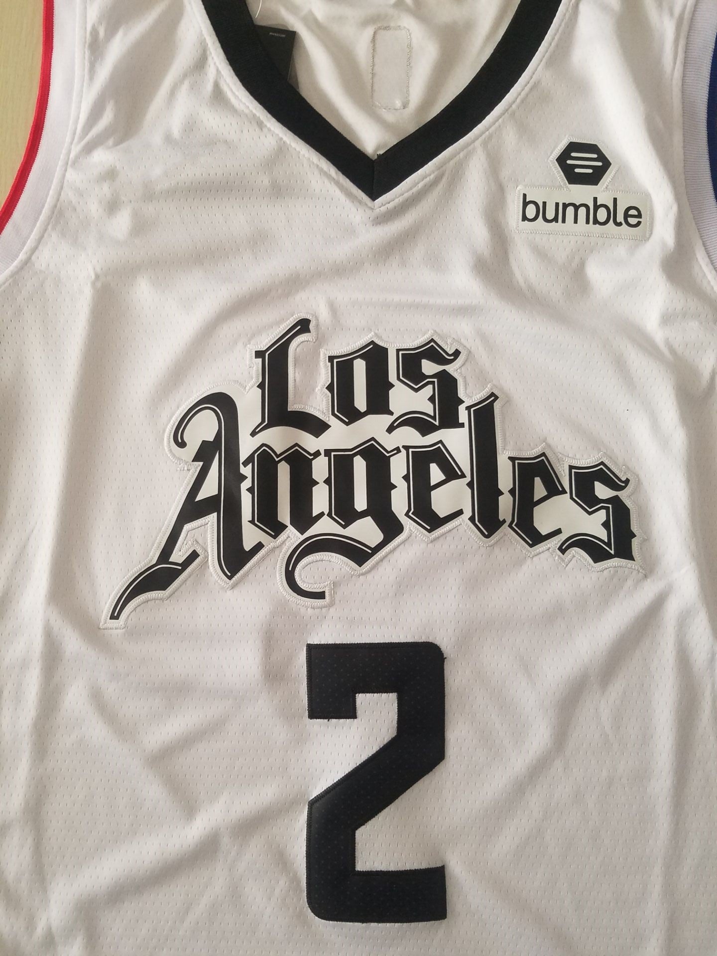 Men's LA Clippers Kawhi Leonard #2 NBA White Swingman Player Jersey