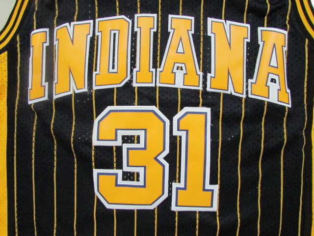 Men's Indiana Pacers Reggie Miller #31 Navy Hardwood Classics Swingman Jersey