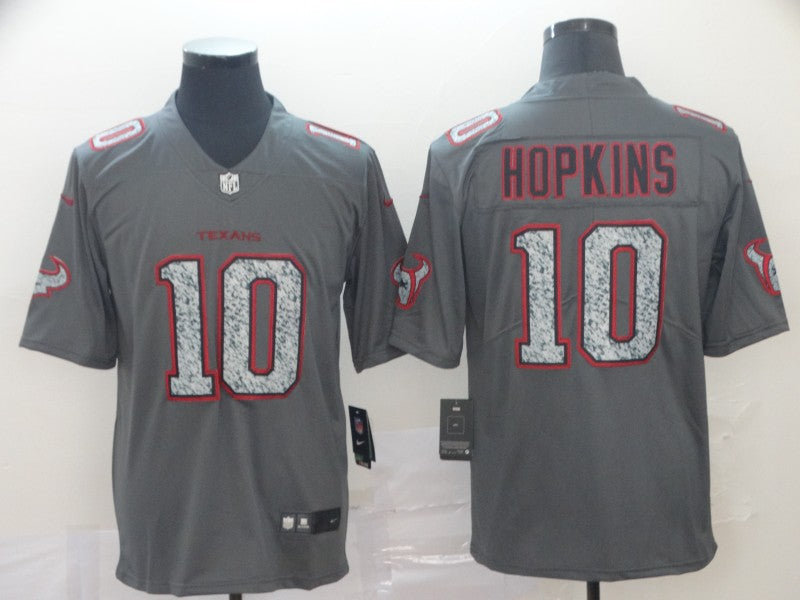 Men's Houston Texans DeAndre Hopkins #10 Gray Game Jersey