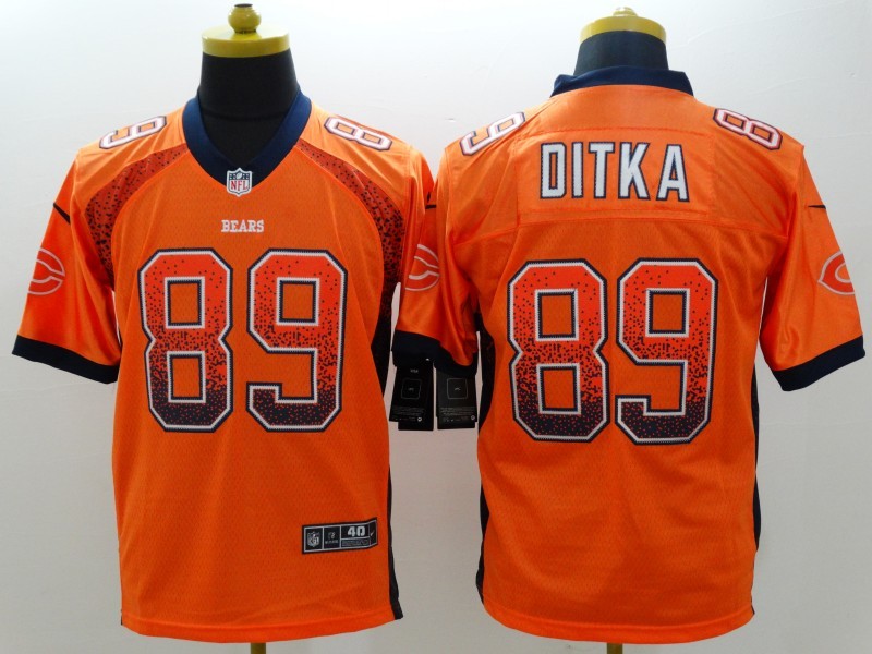 Men's Chicago Bears Mike Ditka #89 Orange Game Jersey