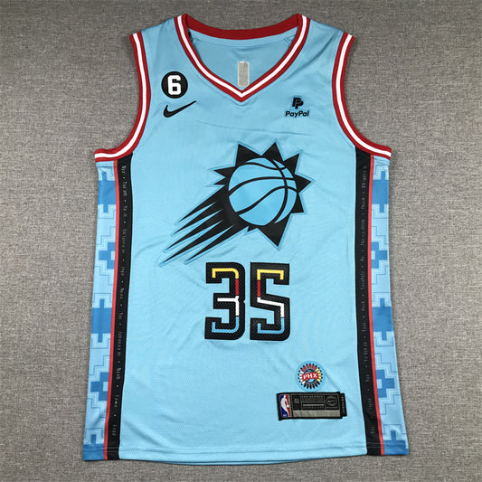 Men's Phoenix Suns Kevin Durant #35 Turquoise 2022/23 Swingman Jersey - City Edition