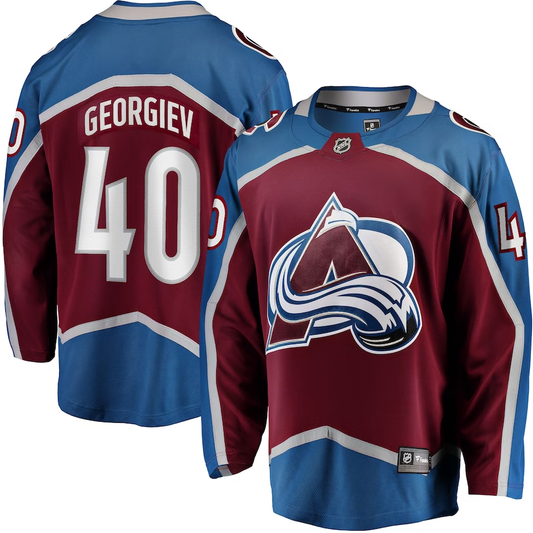 Men's Colorado Avalanche Alexandar Georgiev #40 Burgundy Home Breakaway Player Jersey