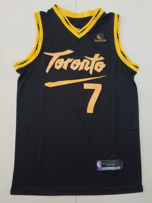 Men's Toronto Raptors Kyle Lowry #7 Black Replica Player Jersey