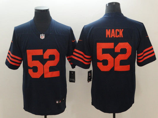 Men's Chicago Bears Khalil Mack #52 Navy Game Player Jersey