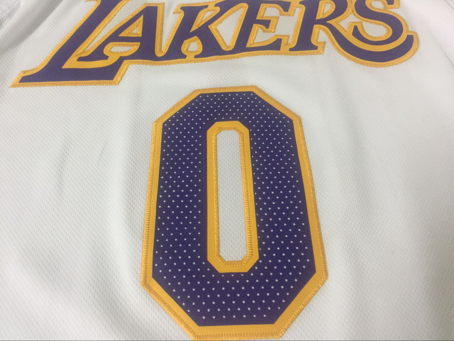 Men's Los Angeles Lakers Kyle Kuzma #0 NBA White Swingman Jersey