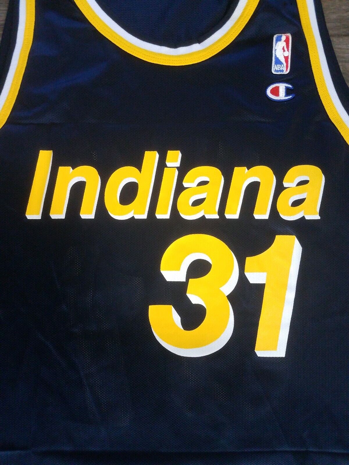 Men's Indiana Pacers Reggie Miller #31 Navy Swingman Jersey