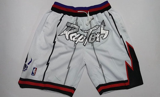 Men's Toronto Raptors White 1997-98 Hardwood Classics Basketball Shorts