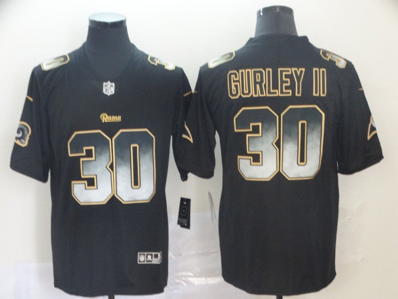 Men's Los Angeles Rams Todd Gurley II #30 Black Player Game Jersey