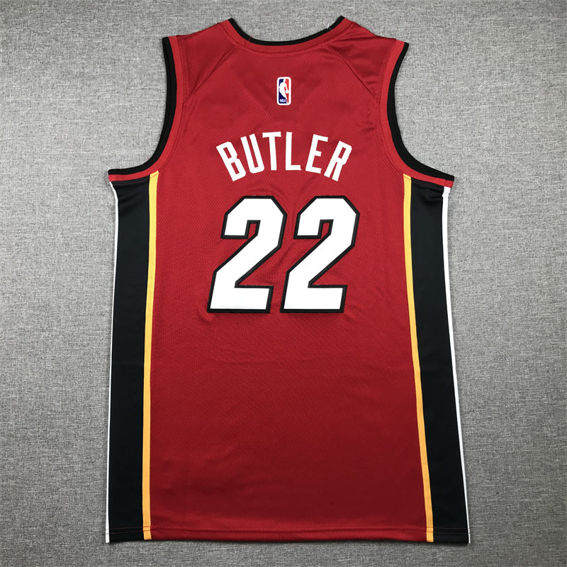 Men's Miami Heat Jimmy Butler #22 NBA Swingman Jersey RED