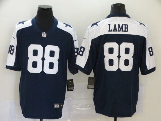 Men's Dallas Cowboys CeeDee Lamb #88 Navy Game Player Jersey