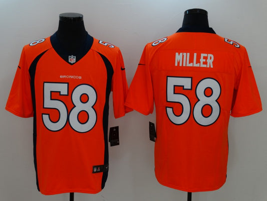 Men's Denver Broncos Von Miller #58 Orange Game Jersey