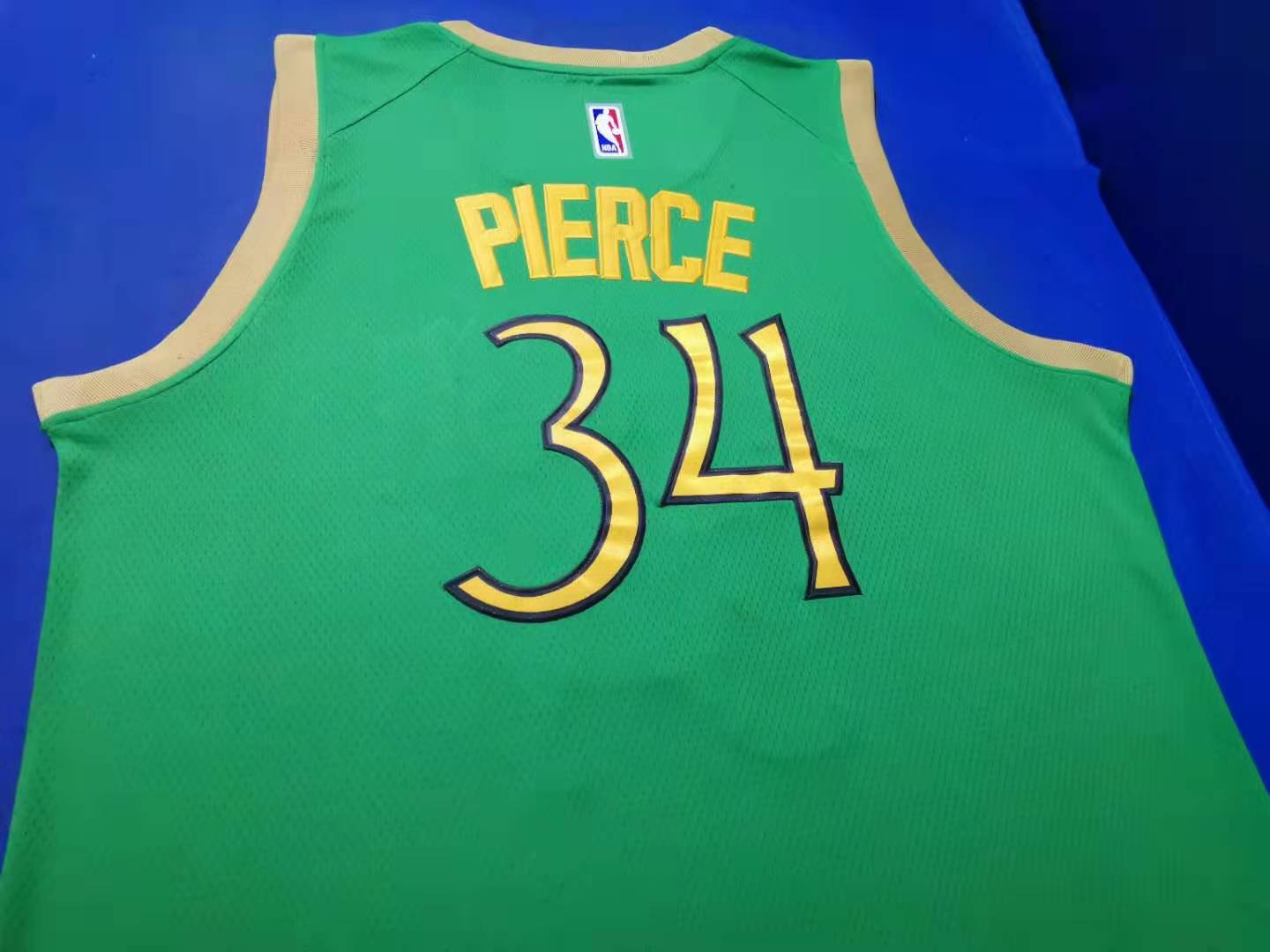 Men's Boston Celtics Paul Pierce #34 NBA Classics Authentic Jersey - Retro Green