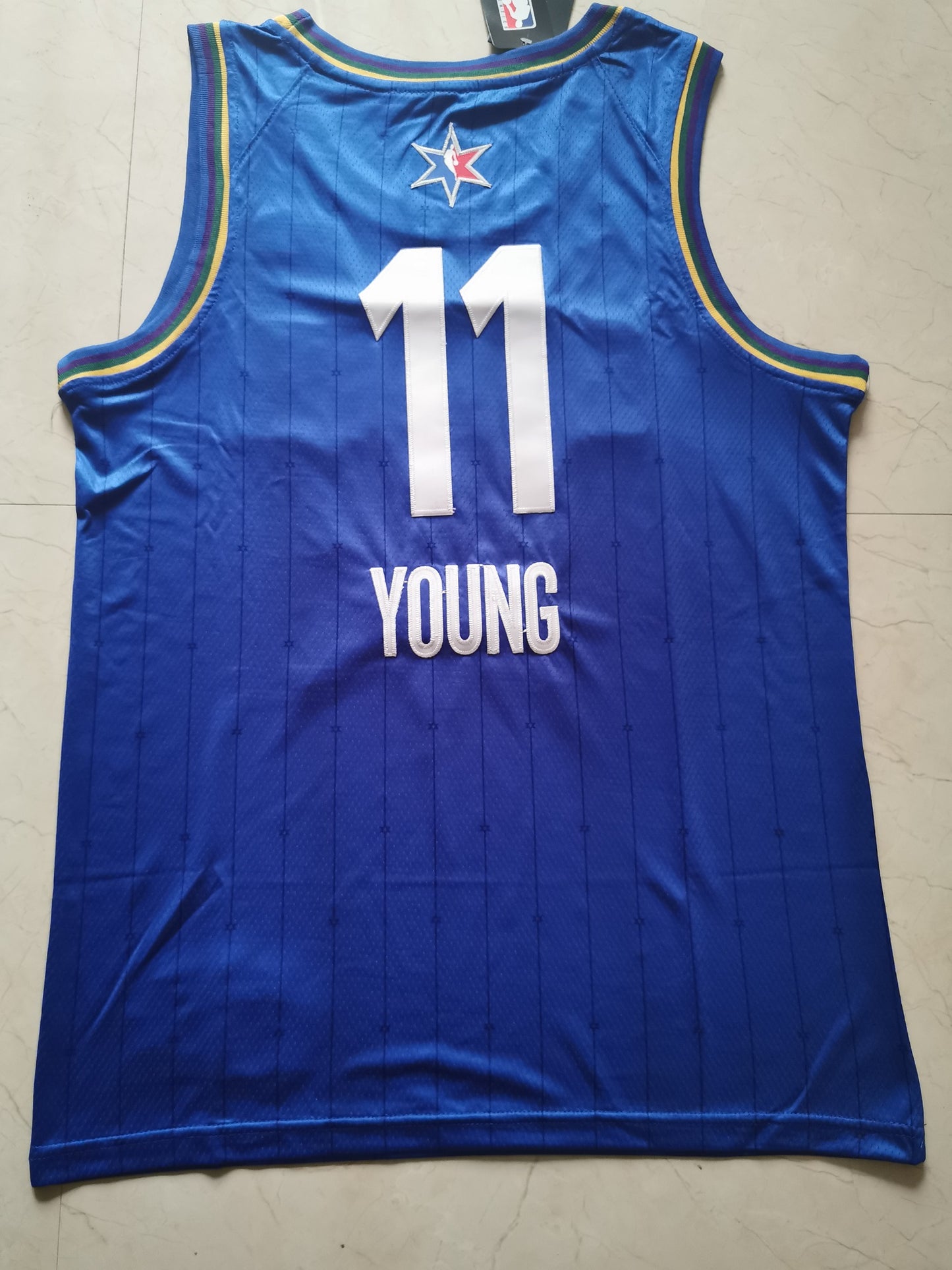 Men's Atlanta Hawks Trae Young #11 NBA Blue Swingman Jersey