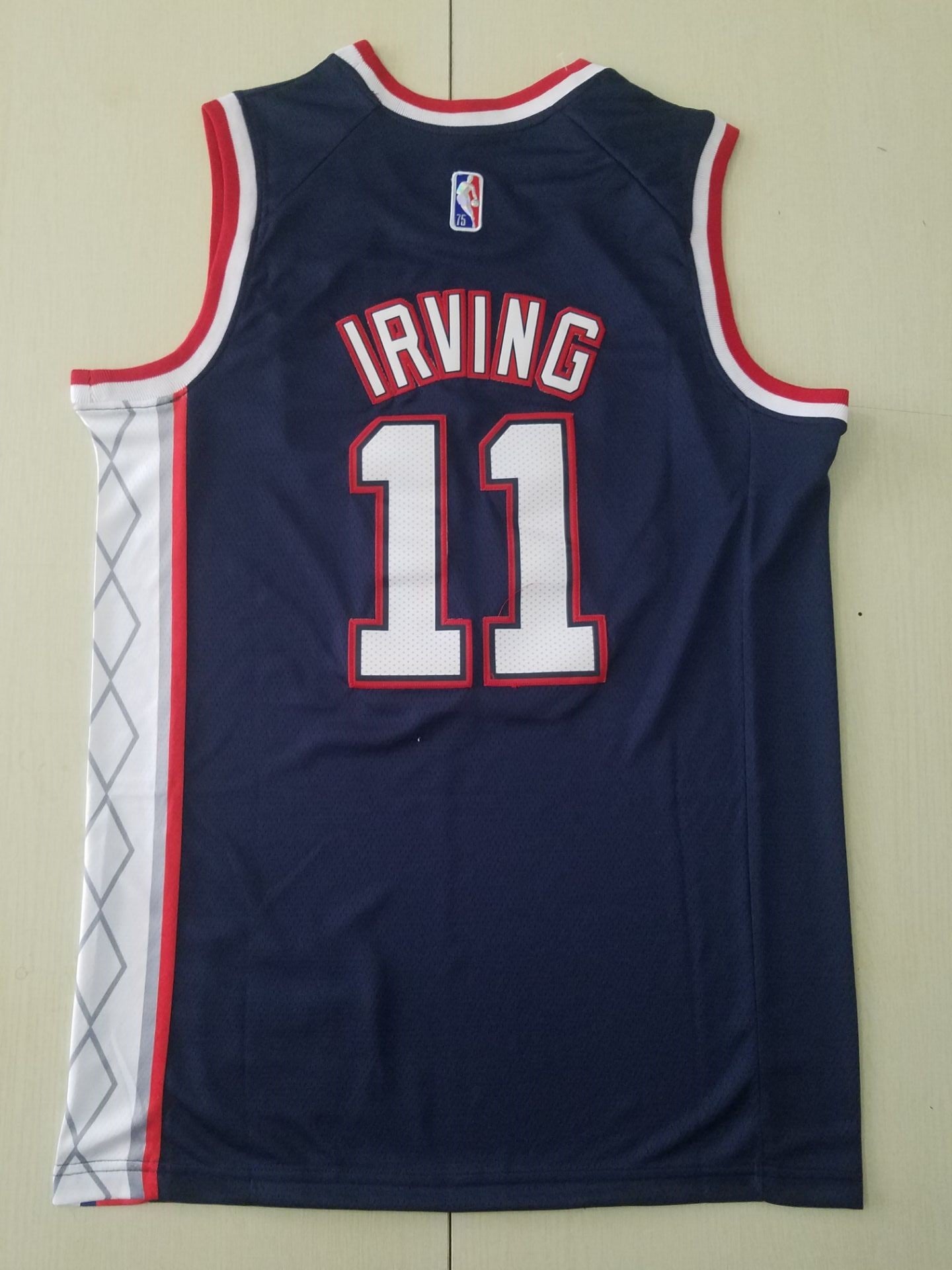 Men's Brooklyn Nets Kyrie Irving Navy 2021/22 Swingman Jersey - City Edition