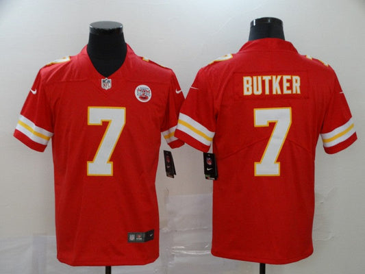 Men's Kansas City Chiefs Harrison Butker #7 Red Game Jersey