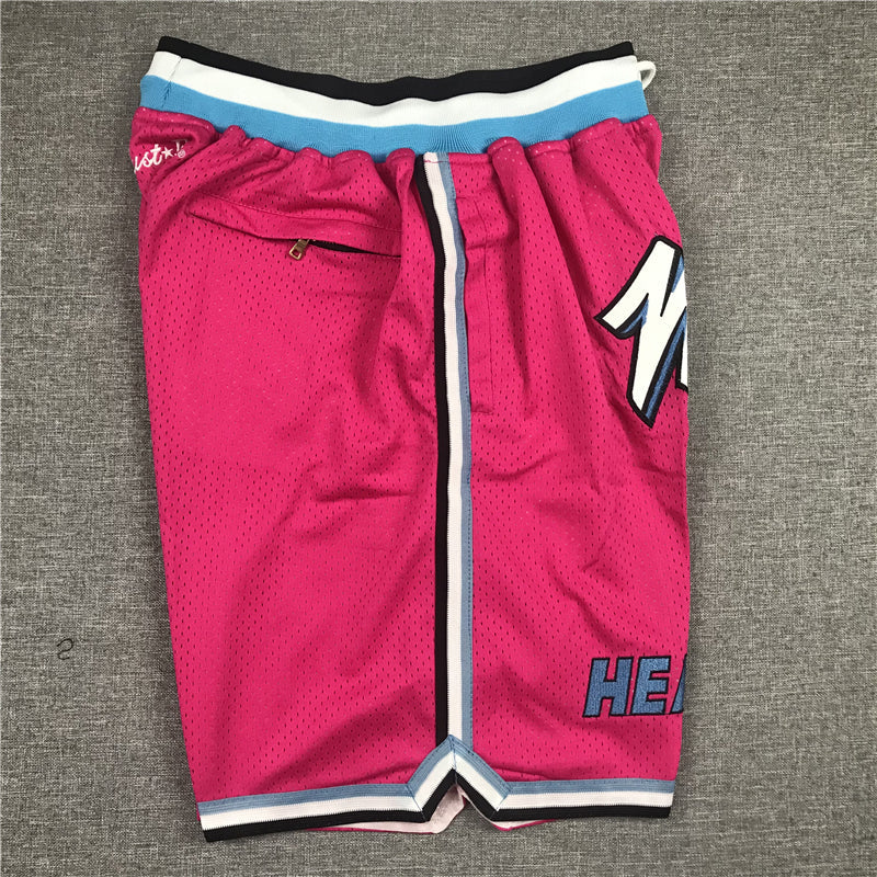 Men's Miami Heat Pink Basketball Shorts