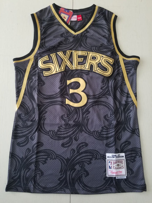 Men's Philadelphia 76ers Allen Iverson 1996-97 Hardwood Classics Jersey