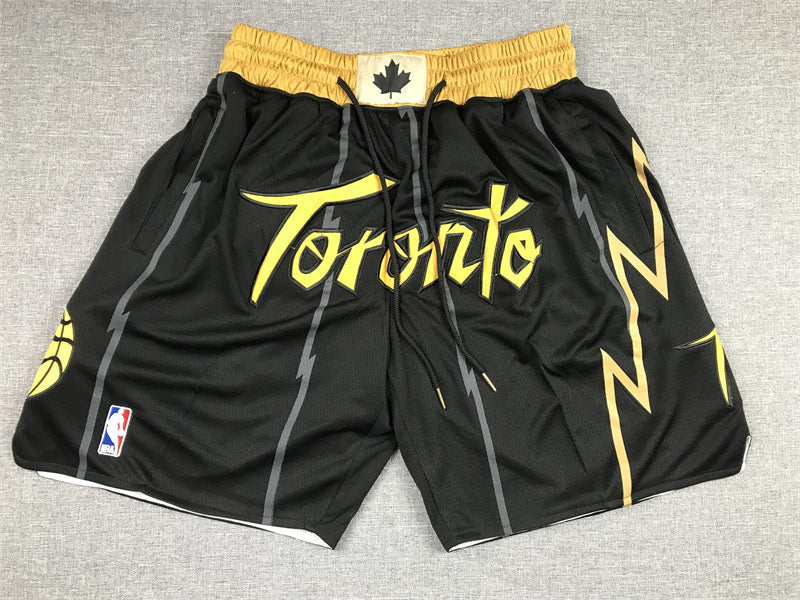 Men's Toronto Raptors Black City Edition Basketball Shorts