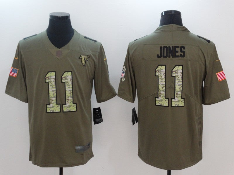 Men's Atlanta Falcons Julio Jones #11 Brown Player Jersey