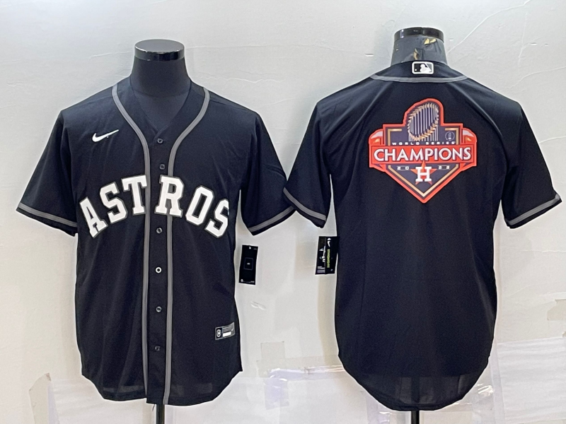 Men's Houston Astros Black Replica Player Jersey