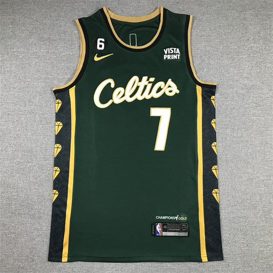 Men's Boston Celtics Jaylen Brown Nike Kelly Green 2022/23 Swingman Jersey - City Edition