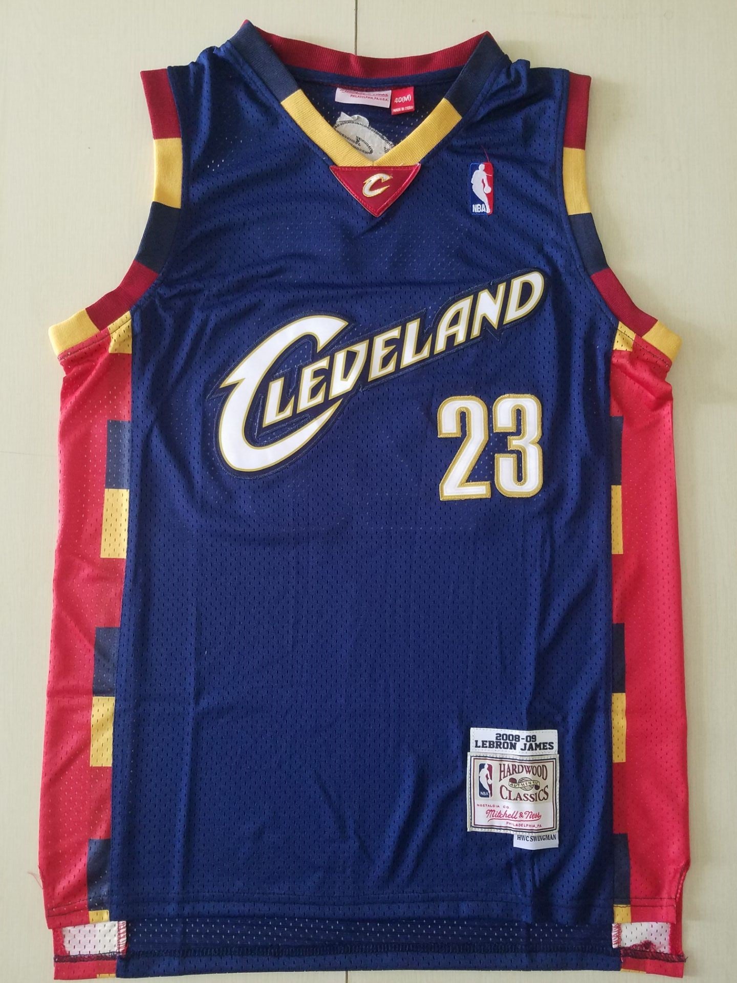 Men's Cleveland Cavaliers LeBron James 2008-09 Hardwood Classics Player Jersey