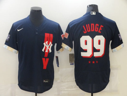 Men's New York Yankees Aaron Judge #99 Navy All Star Game Jersey