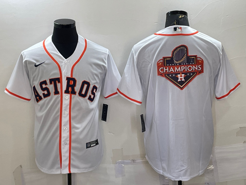 Men's Houston Astros White Home Replica Team Jersey