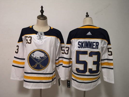 Men's Buffalo Sabres Jeff Skinner #53 White Replica Jersey