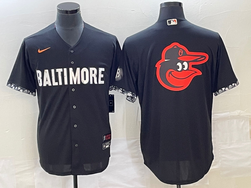 Men's Baltimore Orioles Black 2023 City Connect Replica Player Jersey