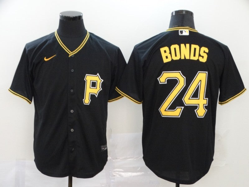 Men's Pittsburgh Pirates Barry Bonds #24 Black Replica Baseball Jersey