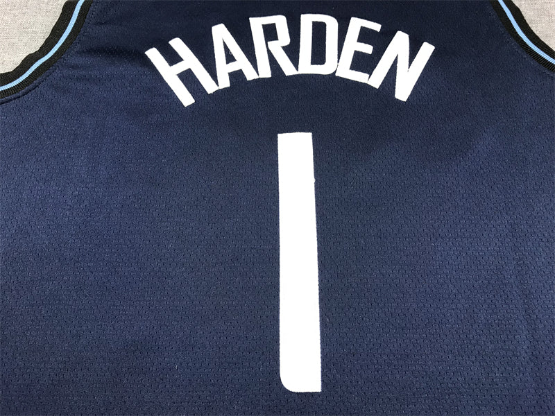 Men's LA Clippers James Harden #1 Navy 2023/24 Swingman Jersey - City Edition