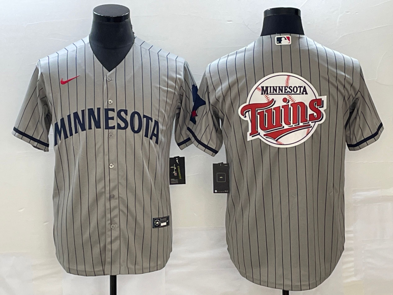 Men's Minnesota Twins Gray Alternate Replica Team Jersey