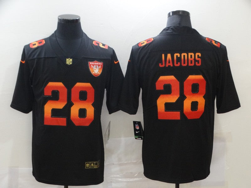 Men's Las Vegas Raiders Josh Jacobs Black Team Game Jersey