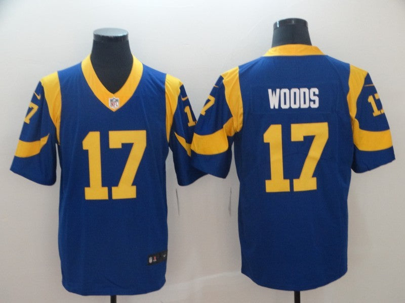 Men's Los Angeles Rams Robert Woods #17 Blue Game Jersey