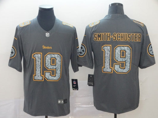 Men's Pittsburgh Steelers JuJu Smith-Schuster #19 Gray Game Player Jersey