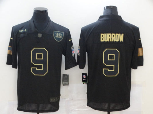 Men's Cincinnati Bengals #9 Joe Burrow Alternate Game Player Jersey