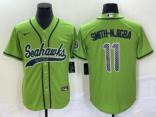 Men's Seattle Seahawks Jaxon Smith-Njigba #11 Green Game Jersey Joint Edition