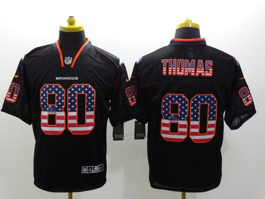 Men's Denver Broncos Julius Thomas #80 Black Game Jersey