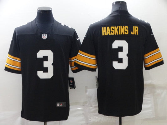 Men's Pittsburgh Steelers Dwayne Haskins Jr. #3 Black Player Game Jersey