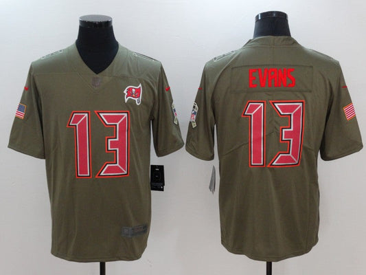 Men's Tampa Bay Buccaneers Mike Evans #13 Brown Alternate Game Jersey