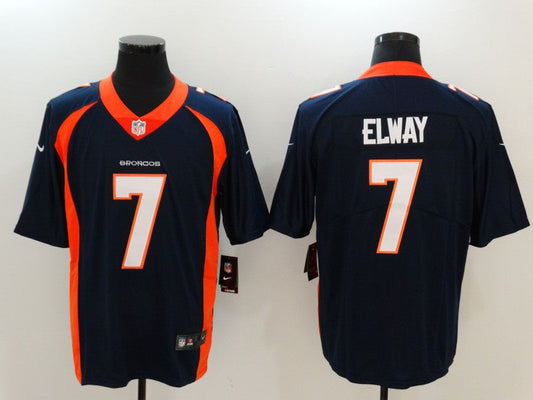 Men's Denver Broncos John Elway #7 Navy Game Player Jersey