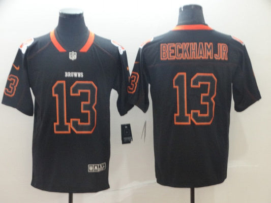 Men's Cleveland Browns Odell Beckham Jr. Black Authentic Game Jersey