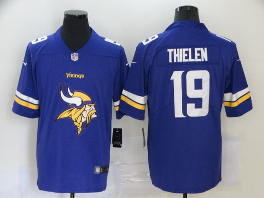 Men's Minnesota Vikings Adam Thielen #19 Purple Game Player Jersey