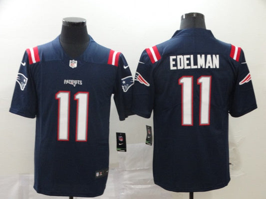 Men's New England Patriots Julian Edelman #11 Navy Game Jersey