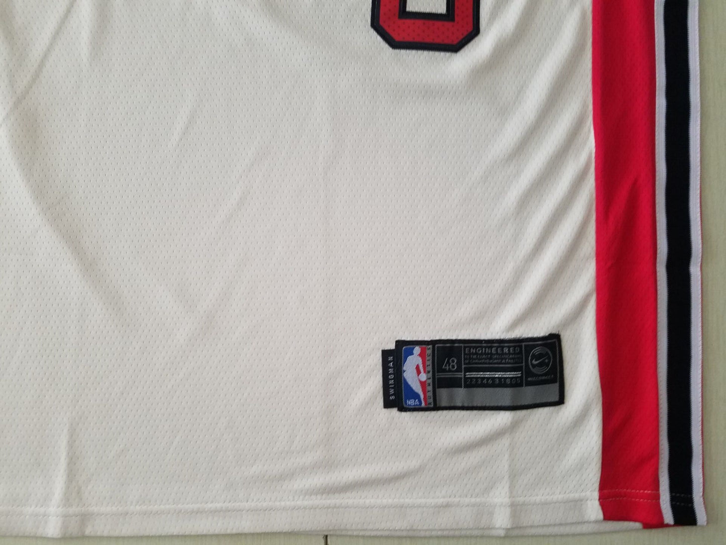 Men's Portland Trail Blazers Damian Lillard #0 NBA White Swingman Jersey